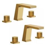 Waterfall Bath Faucet, Brushed Gold