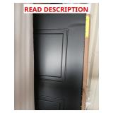 3 panel Black front door