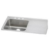 Elkay Lustertone Drop-In Sink, 43x22, 2-Hole