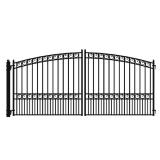 Paris Style 16ft x 6ft Black Fence Gate