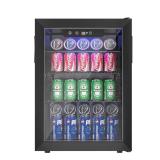 18" Single Zone 100-Can Beverage Cooler Black
