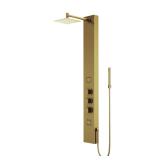 VIGO Rector Matte Gold Shower Panel 8"