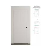 Frameless R 30x80 Door, Primed Wood