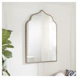 Arched Gold Antique Accent Mirror (35x24)