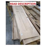Skid Lot Of Assorted Unfinished Wood Doors
