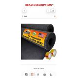 Charcoal Grey Polyester Garage Flooring Rolls
