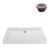 NT-122-48WH-AL 48in Alcove Pan, White