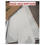 White sliding glass door