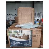Hampton Bay 4 pc Woven conversation set