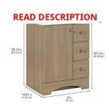 Glacier Bay Lancaster 25-in Sink Beige Oak DAMAGE