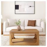 Forma 40 in. Pecan Rectangle Coffee Table
