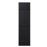 (2) 15x59 in. Polypropylene Shutters Pair Black