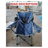 Overhead cover camping chair dark blue