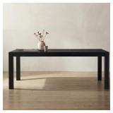 Expandable Dining Table with Leaf, Wood Base