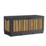 Oakridge 90 gal. Oak Resin Deck Box