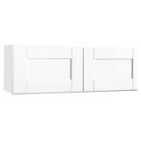 Shaker 36"W x 12"D Wall Cabinet, Satin White