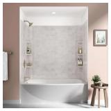Ovation 32x60x59 Alcove Bath Set beige