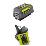 Ryobi 40V 6Ah Lithium Battery With Charger