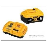DEWALT 20V MAX Battery 6.0Ah With Fast Charger