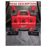 Milwaukee M18/M12 Rapid Charger + 2x M18 5Ah