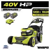 RYOBI 40V HP Brushless Mower, 21" AWD
