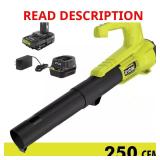 RYOBI ONE+ 18V Leaf Blower + Charger (2.0Ah)