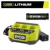 USB Lithium 3-Port Charger with Battery