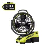 RYOBI ONE+ 18V HP Brushless Oscillating Fan