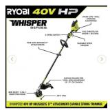 40V HP Brushless Cordless String Trimmer