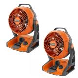 18V Cordless Hybrid Jobsite Fan (2-Pack)