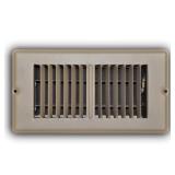 4x8 2-Way Steel Floor Register, Brown