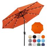 9 ft Steel Market Solar Umbrella