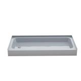 Voltaire 60x30 Alcove Shower Pan - Gray
