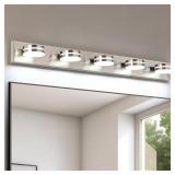 40.55 in. 5-Light Nickel LED Vanity Light