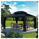 Aluminum Gazebo 10x12 with Roof & Netting