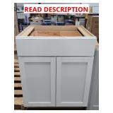27"x34"x24" white kitchen cabinet with drawer