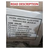Case of Slate Stone Pieces