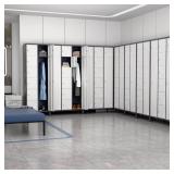 7-Shelf Steel Cabinet, 72x23.6x15.7 in