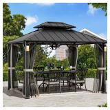 Ultra Series 10x12 Permanent Gazebo-Includes 4 of