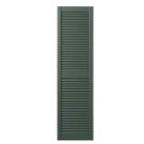 15 in. x 51 in. Open Shutters Pair in Green