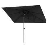 Aluminum Market Tilt Patio Umbrella Black
