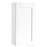 Shaker Satin White Wall Cabinet 15x30x12