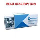 R-38 EcoBatt Kraft Faced Insulation 24x48, ** 8 X
