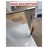 Metal frame wall mirror