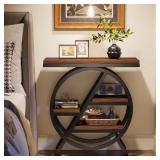 Kerlin 26 in. Brown MDF End Table with Storage