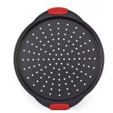Non-Stick Pizza Tray 2-Pc Set w/ Handle