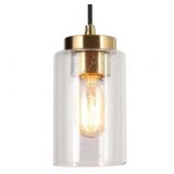 Madge 5" Wide Black Mini Pendant