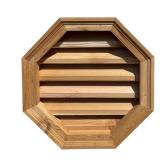 24x24 Cedar Wood Built-In Screen Gable Vent