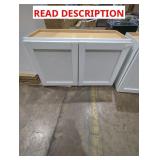 30" x 13" x 18" White Wall Cabinet