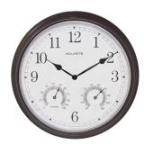 13 in. Oil-Rubbed Bronze Clock Thermometer